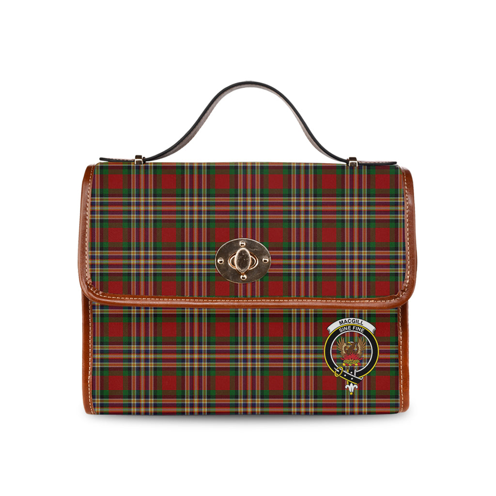 macgill-tartan-leather-strap-waterproof-canvas-bag-with-family-crest