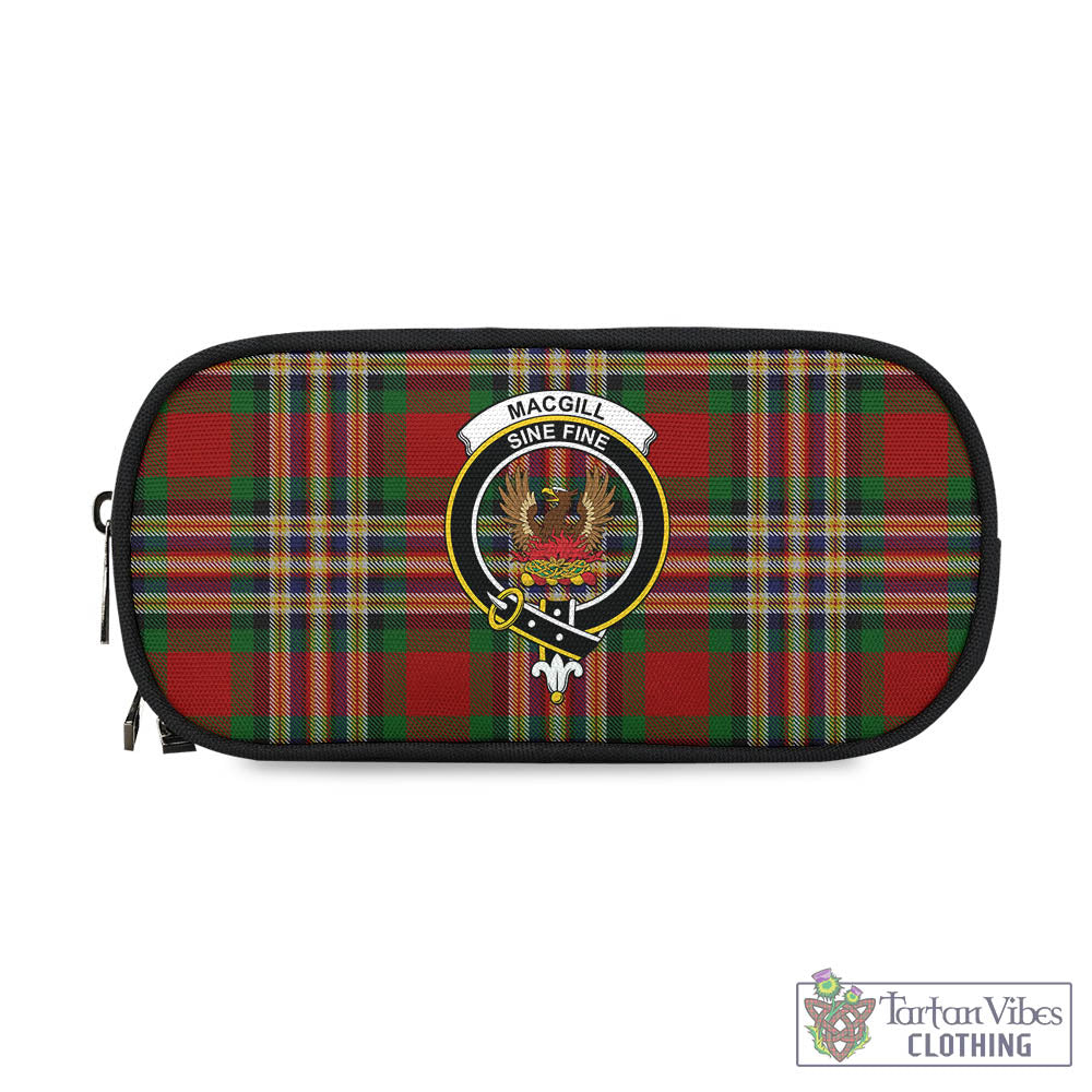 MacGill (MakGill) Tartan Pen and Pencil Case with Family Crest - Tartan Vibes Clothing