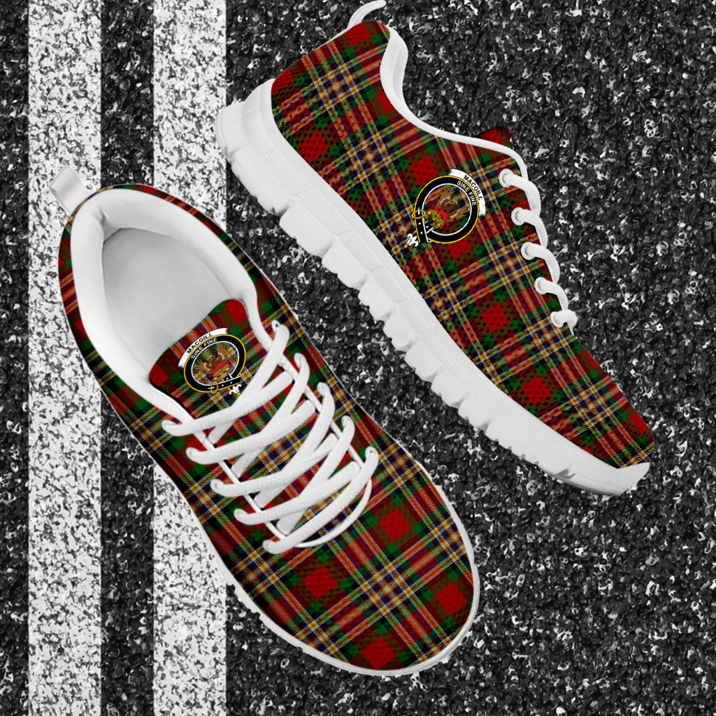 MacGill (MakGill) Tartan Sneakers with Family Crest - Tartan Vibes Clothing