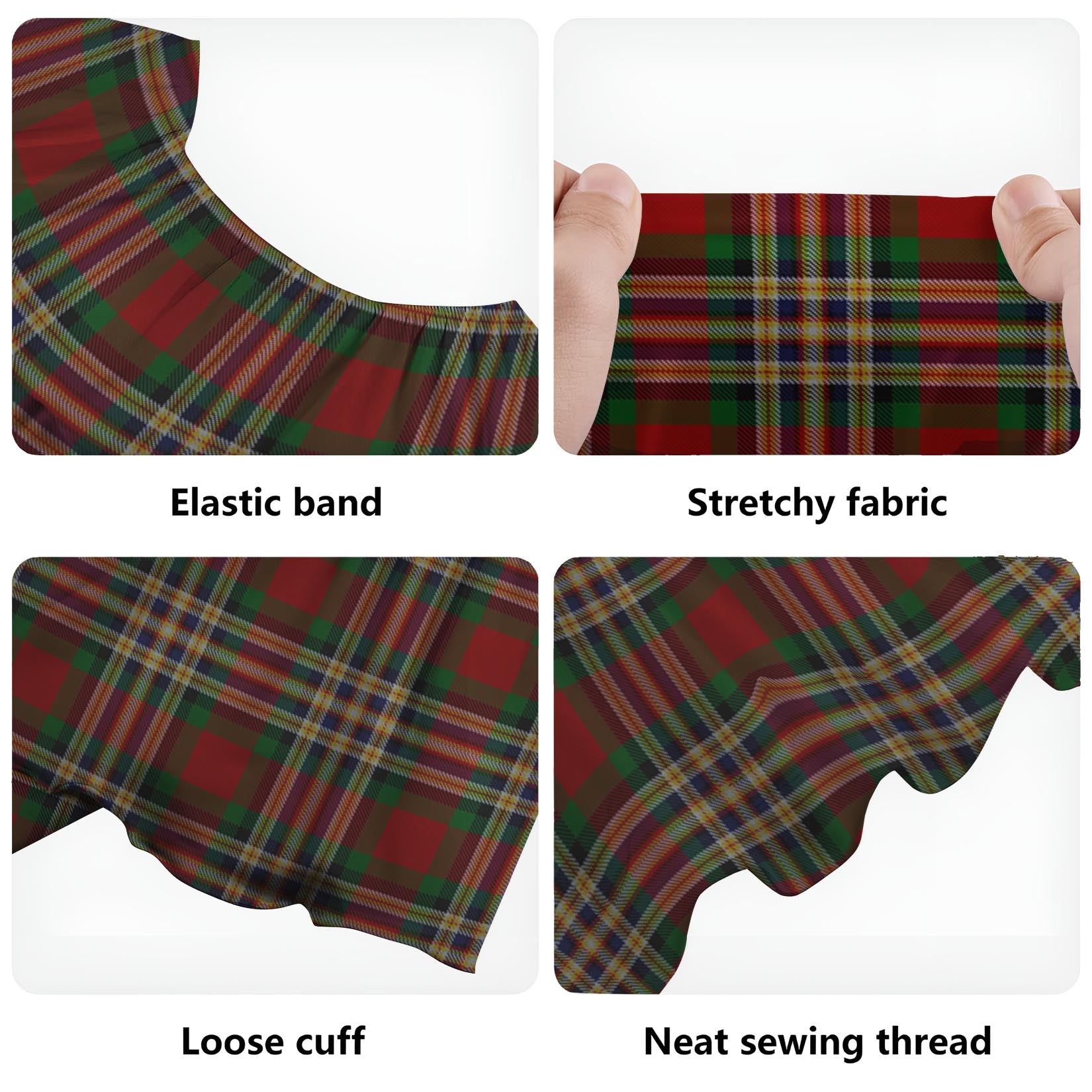 MacGill (MakGill) Tartan Off Shoulder Long Dress - Tartan Vibes Clothing