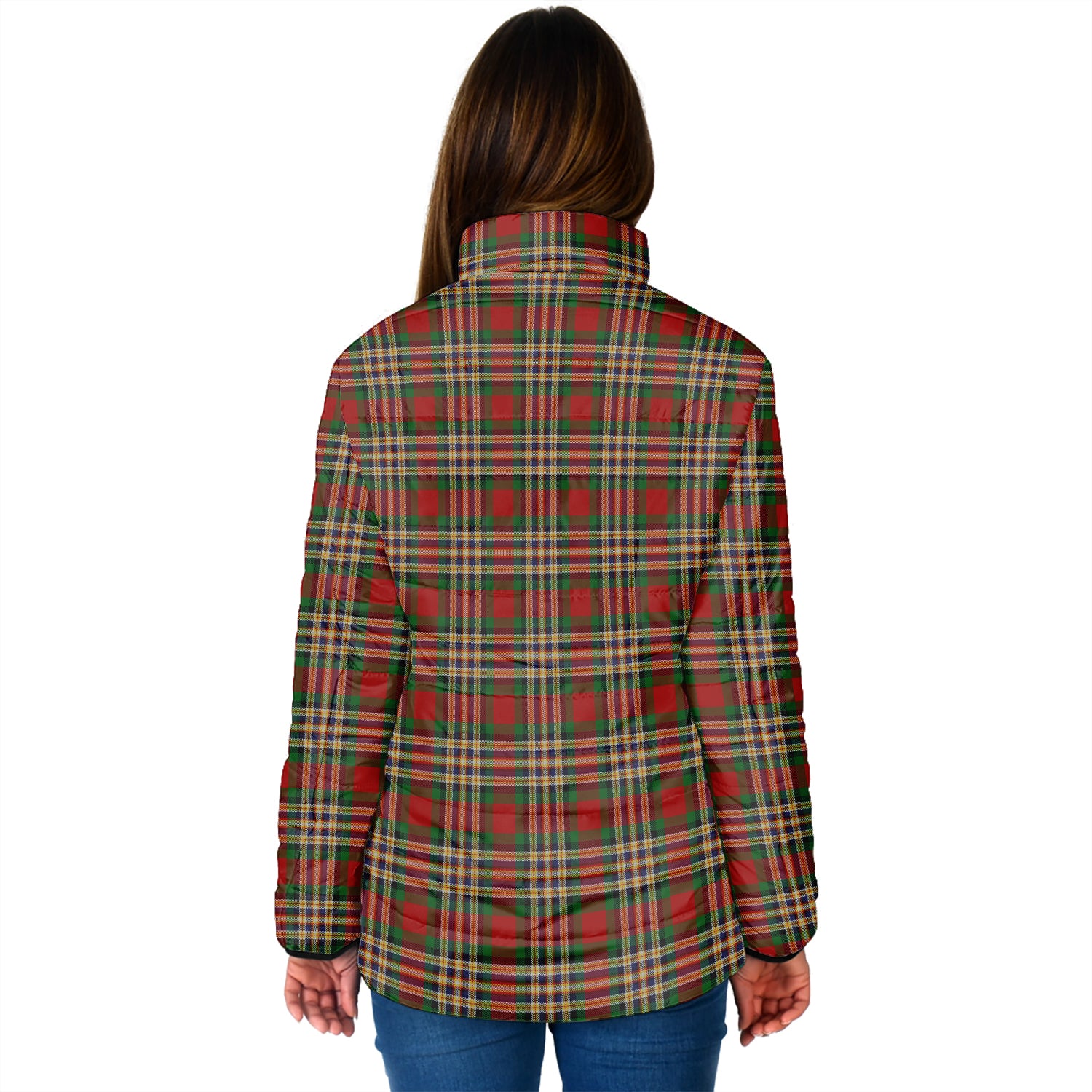 MacGill (MakGill) Tartan Padded Jacket with Family Crest - Tartan Vibes Clothing