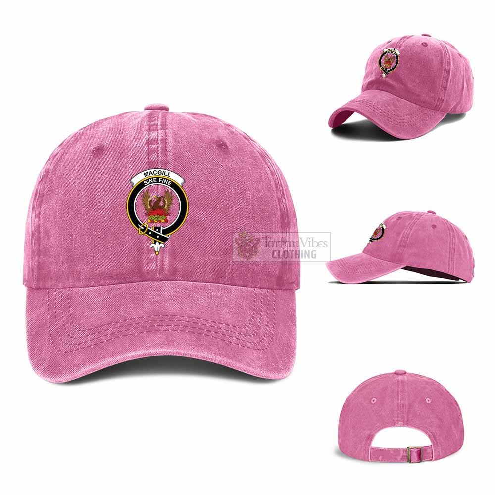 Tartan Vibes Clothing MacGill (MakGill) Clan Crest Denim Classic Cap