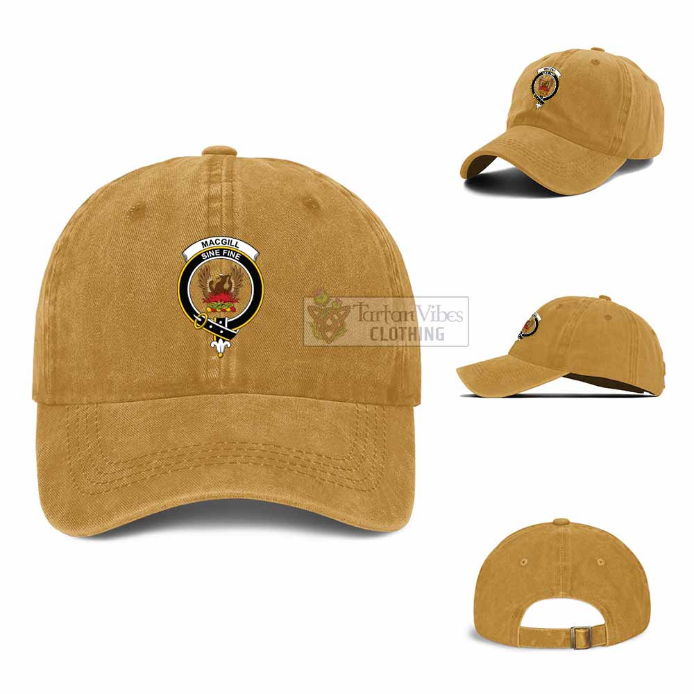 Tartan Vibes Clothing MacGill (MakGill) Clan Crest Denim Classic Cap