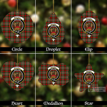 MacGill (MakGill) Tartan Christmas Aluminium Ornament with Family Crest Aluminium - Tartan Vibes Clothing