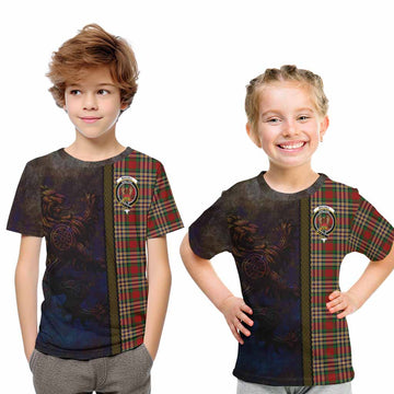 MacGill (MakGill) Tartan Family Crest Kid T-Shirt Alba Gu Brath Be Brave Lion Ancient Style Youth XL Size14 - Tartan Vibes Clothing