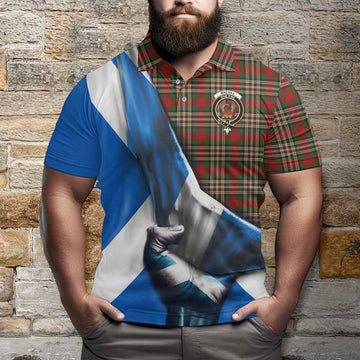 MacGill (MakGill) Tartan Polo Shirt with Family Crest Scotland Patriotic Style Kid - Tartan Vibes Clothing