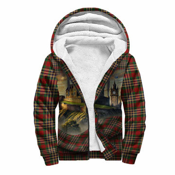 MacGill (MakGill) Tartan Family Crest Sherpa Hoodie with Scottish Ancient Castle Style Unisex S - Tartan Vibes Clothing