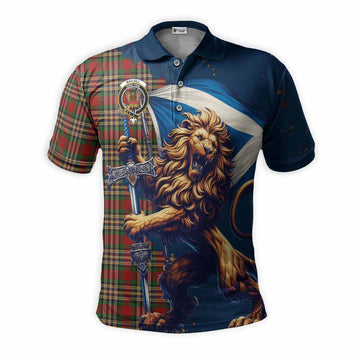 MacGill (MakGill) Tartan Family Crest Men's Polo Shirt with Scottish Majestic Lion Kid - Tartan Vibes Clothing