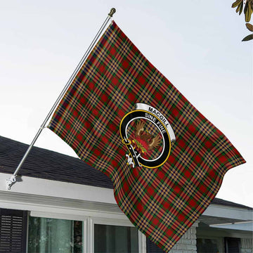 Tartan Vibes Clothing MacGill (MakGill) Tartan House Flag with Family Crest
