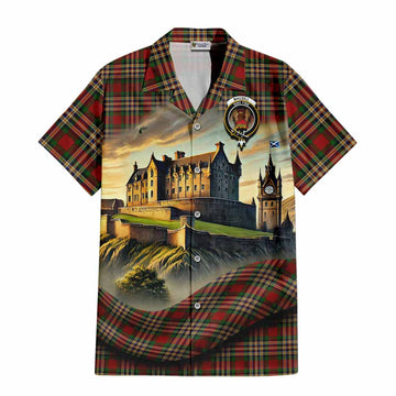 MacGill (MakGill) Tartan Family Crest Hawaiian Shirt with Scottish Ancient Castle Style Kid - Tartan Vibes Clothing