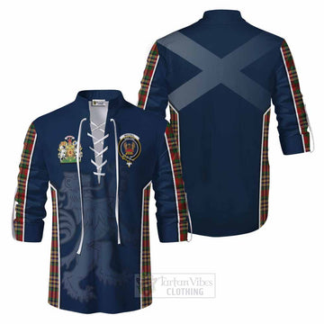 MacGill (MakGill) Tartan Ghillie Kilt Shirt with Family Crest and Lion Rampant Vibes Sport Style Men - Tartan Vibes Clothing