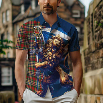 MacGill (MakGill) Tartan Family Crest Hawaiian Shirt with Scottish Majestic Lion Kid - Tartan Vibes Clothing