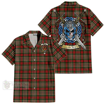MacGill (MakGill) Tartan Hawaiian Shirt with Family Crest Celtic Skull Style Kid - Tartan Vibes Clothing