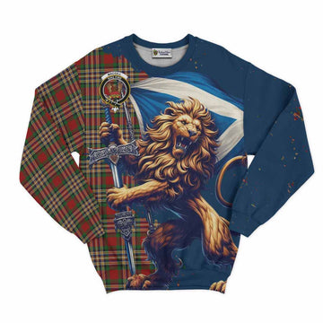 MacGill (MakGill) Tartan Family Crest Sweatshirt with Scottish Majestic Lion Unisex - Tartan Vibes Clothing