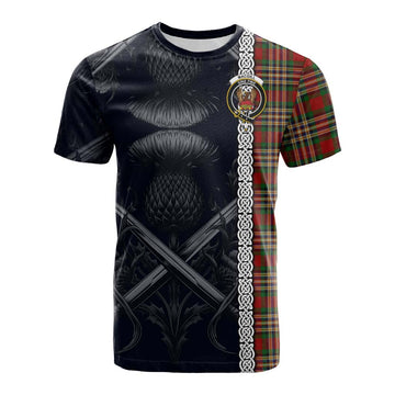 MacGill (MakGill) Tartan Cotton T-shirt with Family Crest Cross Sword Thistle Celtic Vibes Kid's Shirt - Tartan Vibes Clothing