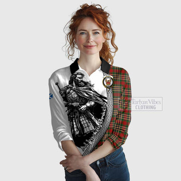 MacGill (MakGill) Tartan Clan Crest Women's Casual Shirt with Highlander Warrior Celtic Style Female - Tartan Vibes Clothing