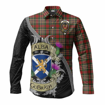 MacGill (MakGill) Tartan Family Crest Long Sleeve Button Shirt Lion Rampant Royal Thistle Shield Celtic Inspired Men's Shirt S - Tartan Vibes Clothing