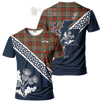 MacGill (MakGill) Tartan T-Shirt Featuring Thistle and Scotland Map Kid's Shirt - Tartanvibesclothing Store
