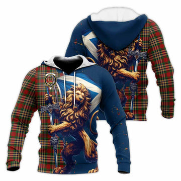 MacGill (MakGill) Tartan Family Crest Knitted Hoodie with Scottish Majestic Lion Unisex Knitted Pullover Hoodie - Tartan Vibes Clothing