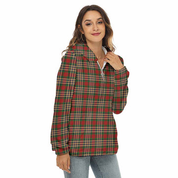 MacGill (MakGill) Tartan Women's Borg Fleece Hoodie with Half Zip Female - Tartan Vibes Clothing