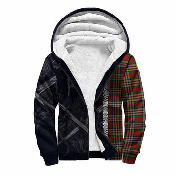 MacGill (MakGill) Tartan Sherpa Hoodie with Family Crest Cross Sword Thistle Celtic Vibes Unisex S - Tartan Vibes Clothing