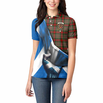 MacGill (MakGill) Tartan Women's Polo Shirt with Family Crest Scotland Patriotic Style Women - Tartan Vibes Clothing