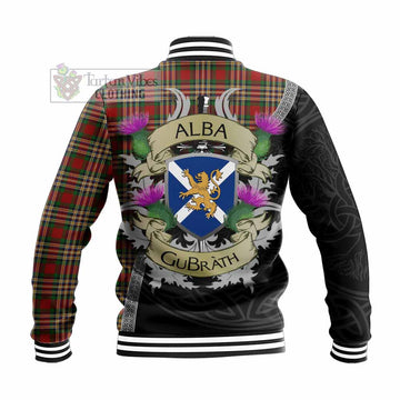 MacGill (MakGill) Tartan Family Crest Baseball Jacket Lion Rampant Royal Thistle Shield Celtic Inspired - Tartan Vibes Clothing