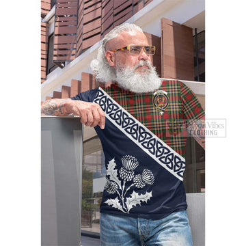 MacGill (MakGill) Tartan Cotton T-shirt Featuring Thistle and Scotland Map Men's Shirt - Tartan Vibes Clothing