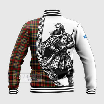 MacGill (MakGill) Tartan Clan Crest Baseball Jacket with Highlander Warrior Celtic Style - Tartan Vibes Clothing