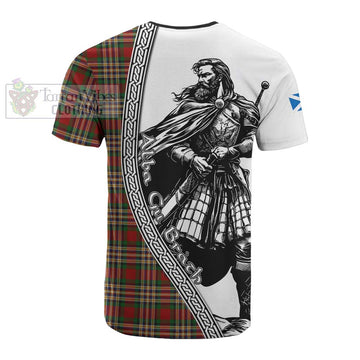 MacGill (MakGill) Tartan Clan Crest Cotton T-shirt with Highlander Warrior Celtic Style - Tartan Vibes Clothing