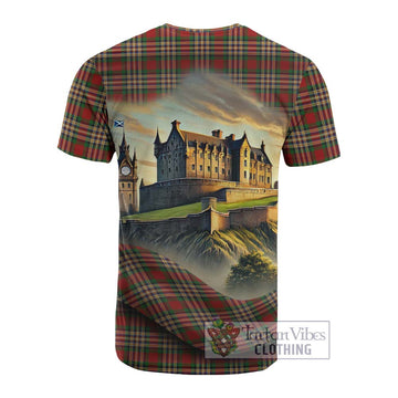 MacGill (MakGill) Tartan Family Crest Cotton T-shirt with Scottish Ancient Castle Style - Tartan Vibes Clothing