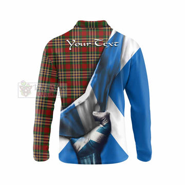MacGill (MakGill) Tartan Long Sleeve Polo Shirt with Family Crest Scotland Patriotic Style - Tartan Vibes Clothing