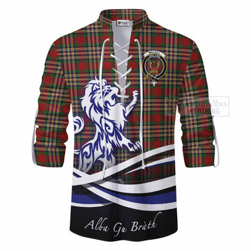 MacGill (MakGill) Tartan Ghillie Kilt Shirt with Alba Gu Brath Regal Lion Emblem - Tartan Vibes Clothing