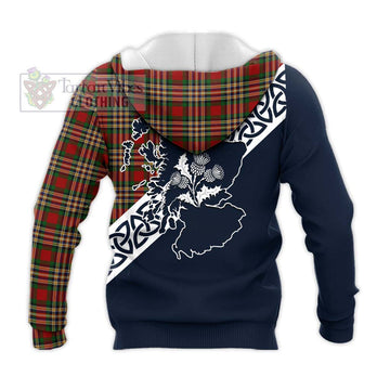 MacGill (MakGill) Tartan Knitted Hoodie Featuring Thistle and Scotland Map - Tartan Vibes Clothing
