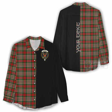 MacGill (MakGill) Tartan Women's Casual Shirt with Family Crest and Half Of Me Style - Tartan Vibes Clothing