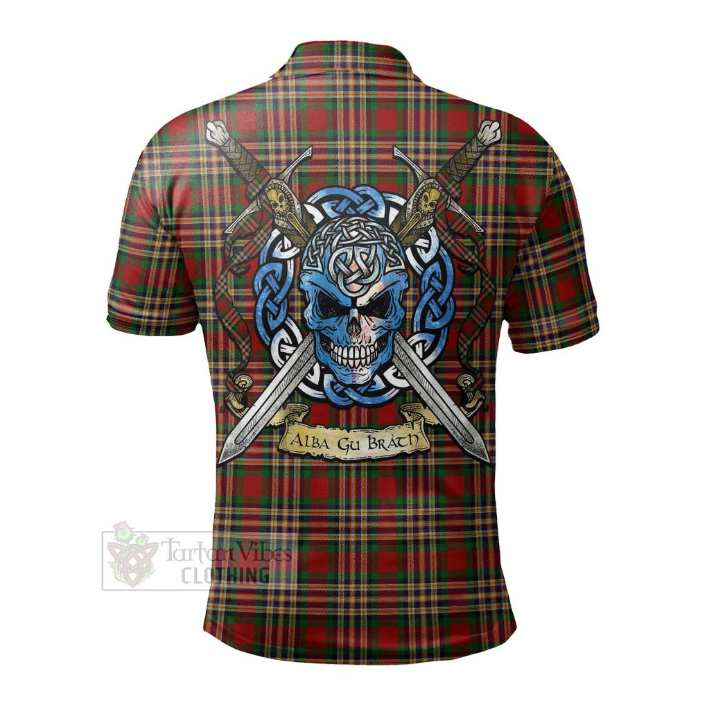 MacGill (MakGill) Tartan Polo Shirt with Family Crest Celtic Skull Style - Tartan Vibes Clothing