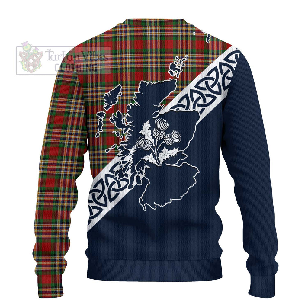 MacGill (MakGill) Tartan Ugly Sweater Featuring Thistle and Scotland Map - Tartan Vibes Clothing