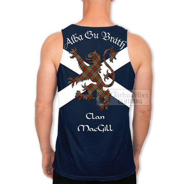 MacGill (MakGill) Tartan Lion Rampant Men's Tank Top Proudly Display Your Heritage with Alba Gu Brath and Clan Name - Tartan Vibes Clothing