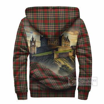 MacGill (MakGill) Tartan Family Crest Sherpa Hoodie with Scottish Ancient Castle Style - Tartan Vibes Clothing