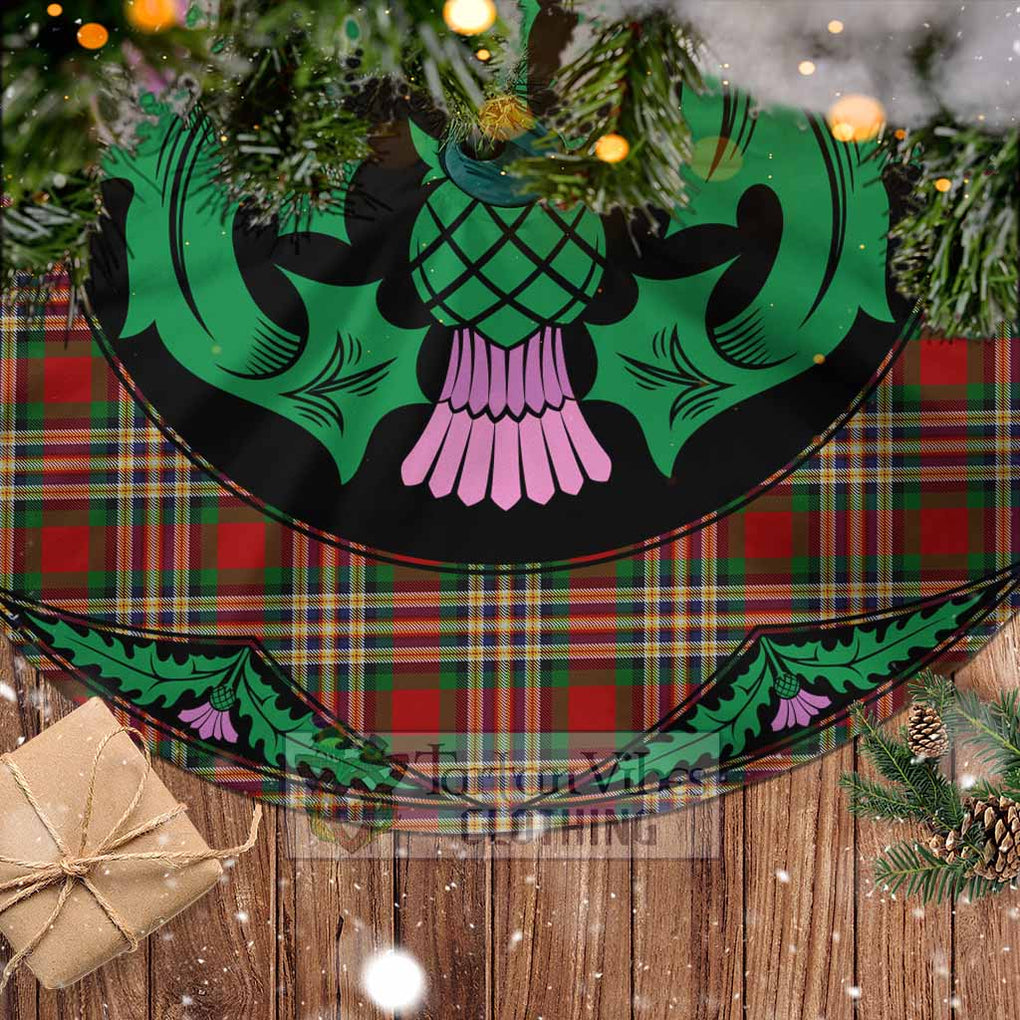 MacGill (MakGill) Tartan Christmas Tree Skirt Scottish Thistle Style - Tartan Vibes Clothing