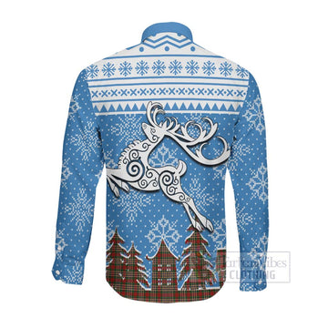 MacGill (MakGill) Clan Christmas Long Sleeve Button Shirt Celtic Reindeer Style