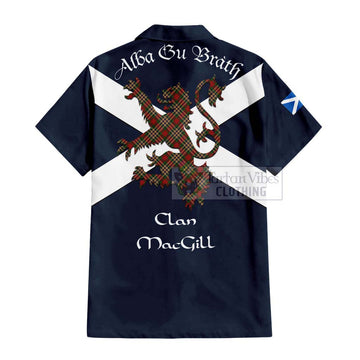 MacGill (MakGill) Tartan Lion Rampant Hawaiian Shirt Proudly Display Your Heritage with Alba Gu Brath and Clan Name - Tartan Vibes Clothing