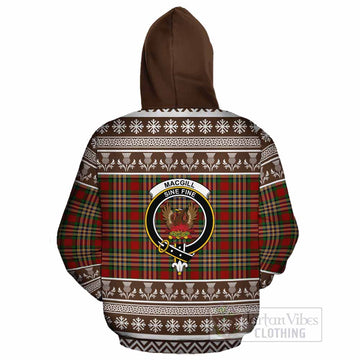 MacGill (MakGill) Clan Tartan Christmas Cotton Hoodie with Family Crest