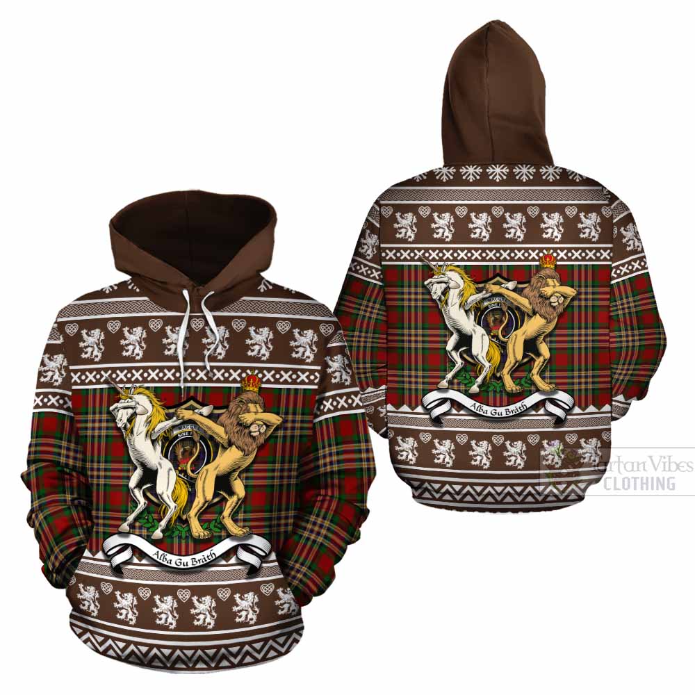 MacGill (MakGill) Clan Tartan Crest Christmas Cotton Hoodie Coat of Arms Funny Style - Tartan Vibes Clothing