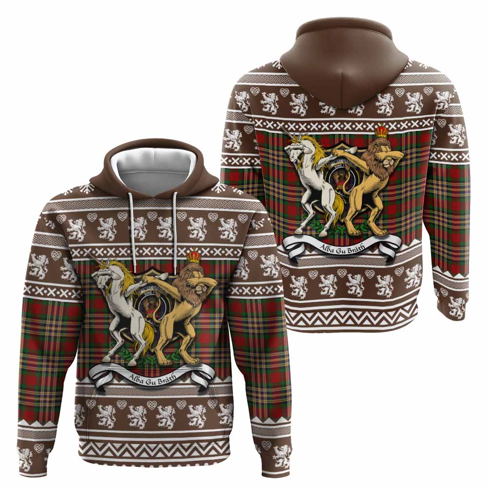 MacGill (MakGill) Clan Tartan Crest Christmas Hoodie Coat of Arms Funny Style - Tartan Vibes Clothing