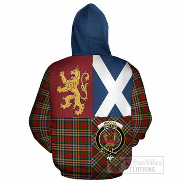 MacGill (MakGill) Crest Tartan Cotton Hoodie with Lion Rampant Saltire Style