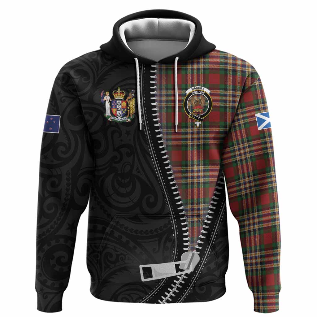 MacGill (MakGill) Tartan Hoodie New Zealand Pattern Unique Zipper Stylized