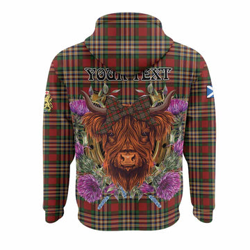 MacGill (MakGill) Tartan Hoodie Scottish Thistle Heilan Coo