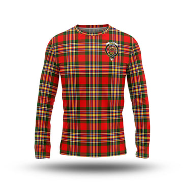 MacGill Modern Tartan Long Sleeve T-Shirt with Family Crest