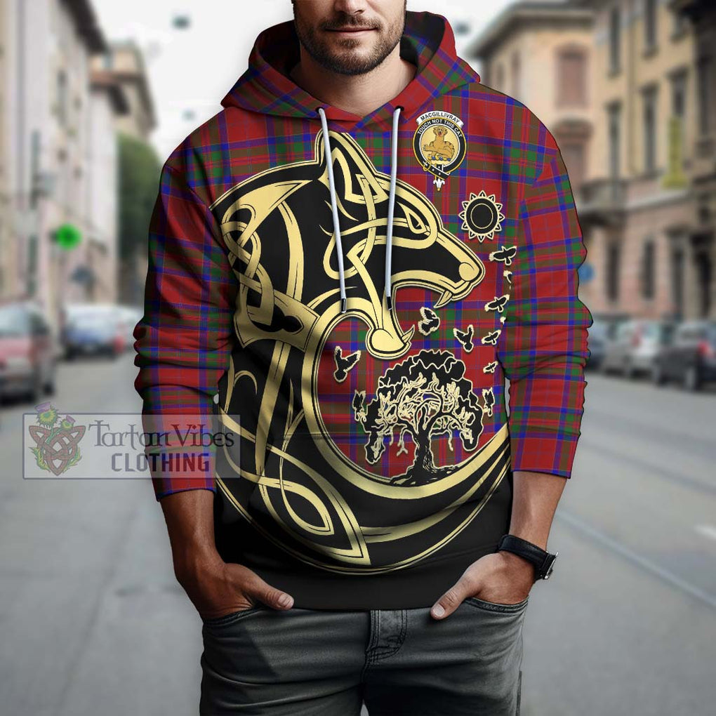 MacGillivray (McGillivray) Tartan Hoodie with Family Crest Celtic Wolf Style Zip Hoodie - Tartan Vibes Clothing